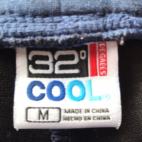 32 Degrees Cool men’s blue drawstring shorts, M - Picture 5 of 7